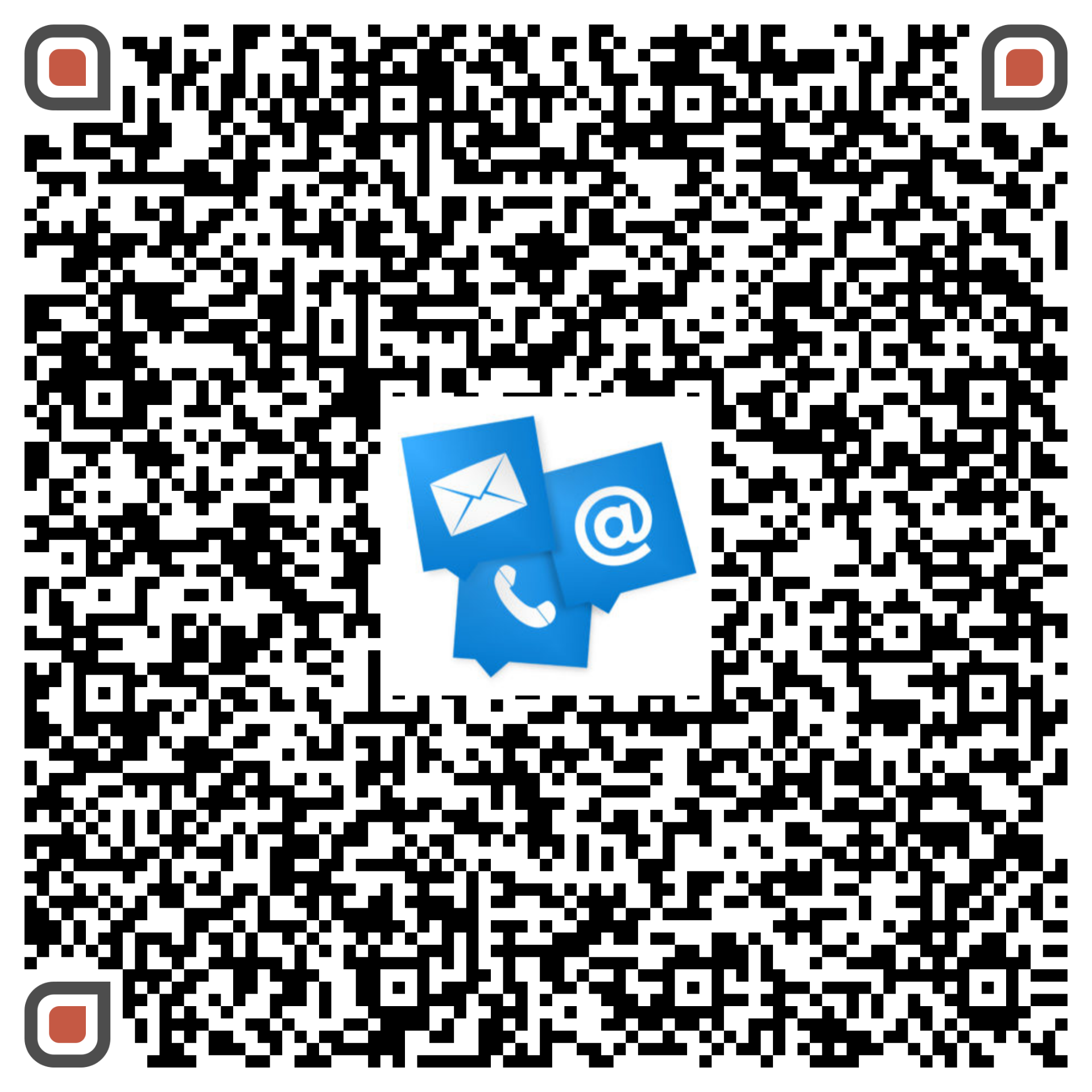 Håll mobilkameran över för vCard